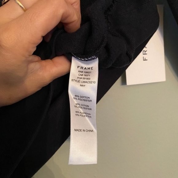 Frame San Francisco Fillmore Hoodie Sweatshirt in Navy Blue size X-Small - Picture 7 of 7